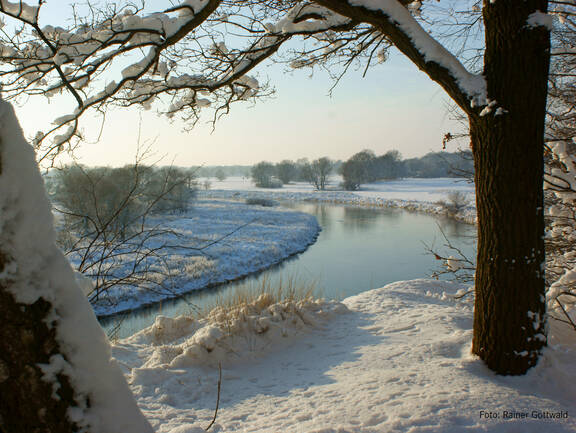 Rotes Ufer im Winter Foto Rainer Gottwald